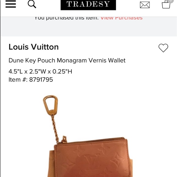 AUTHENTIC Louis Vuitton vernis card/coin holder - Picture 8 of 8